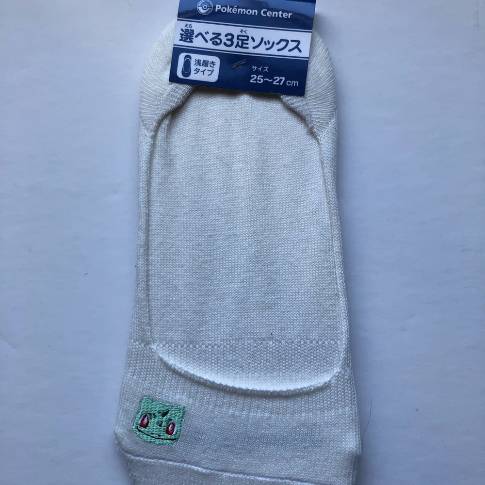 Pokemon Center Original Bulbasaur Socks 2021 (25-27cm)